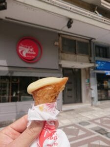 Trigono pastry in Thessaloniki
